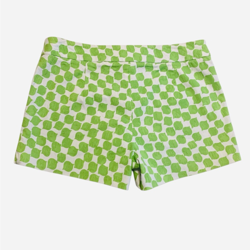 Trina Turk Women’s Green & White Geometric Corbin 2 Shorts. Size 2 - Picture 3 of 15